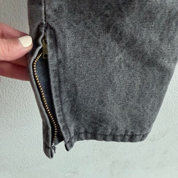 Vtg 80s Gitano Jeans High Rise Tapered Gray Denim Ankle Zip Womens 26x28 Retro - Picture 2 of 6